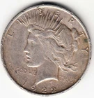 1922 Peace Silver Dollar