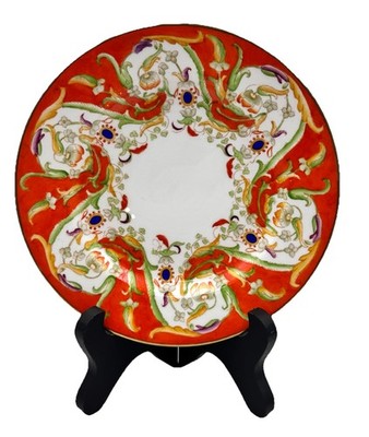 Antique Spode Hand-Painted Side Plate 7534  Ornate Rococo Revival.