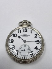 Vintage 1928 16s Ball-Hamilton Grade 999P RR Pocket Watch. 21J 14k Gold filled