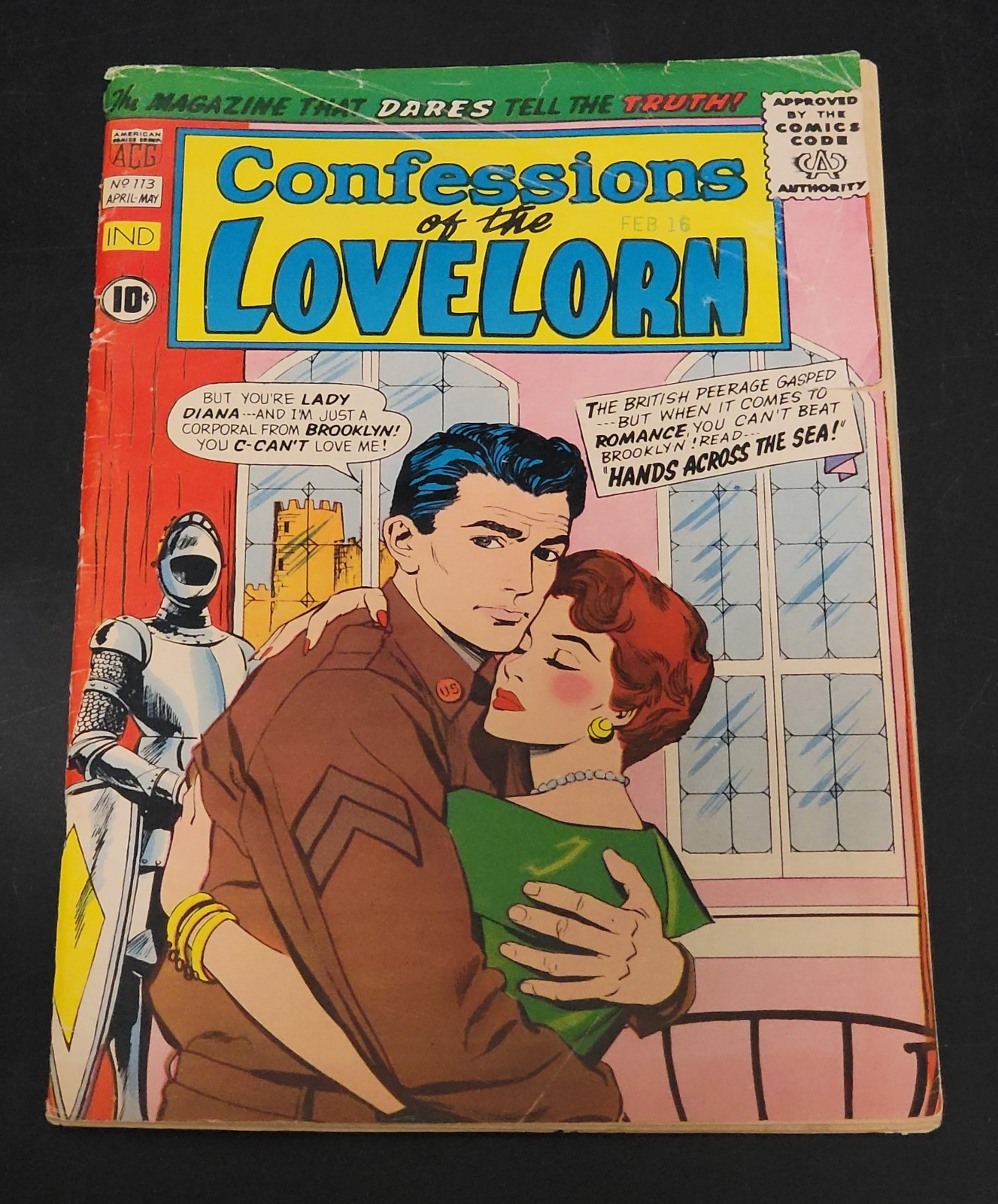 Confessions Of The Lovelorn (1949) #113 Ogden Whitney Art John Rosenberger VG-