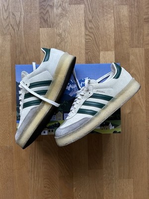 Adidas X Clarks 8th Street Samba by Ronnie Fieg Kith Chalk White / Green