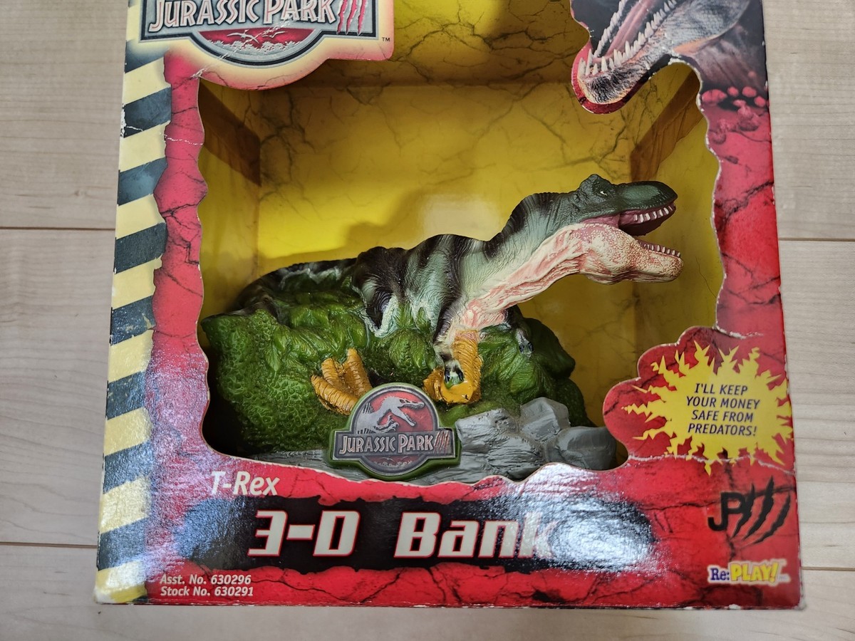 Jurassic Park III 3-D Bank Tyrannosaurus Rex Japan Exclusive