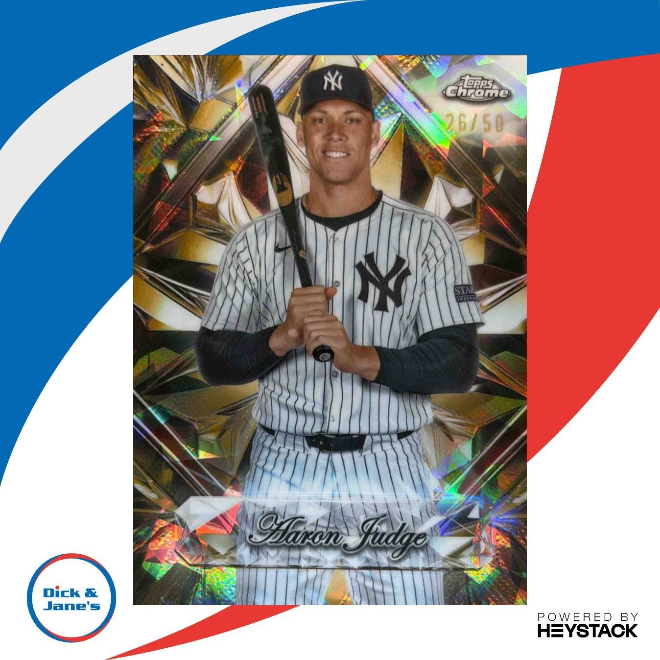 2025 Topps Chrome Sapphire Selections Aaron Judge Gold Refractor /50 Yankees