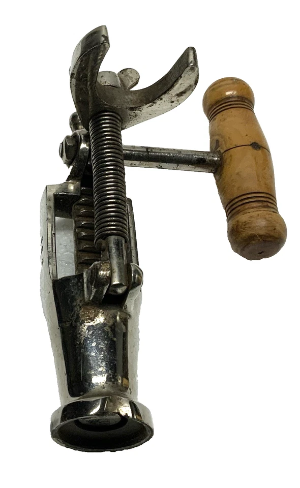 Rare ancien BOUCHE BOUTEILLE BOUCHONNEUSE à crémaillère XIXème oenologie vin - Photo 4/4