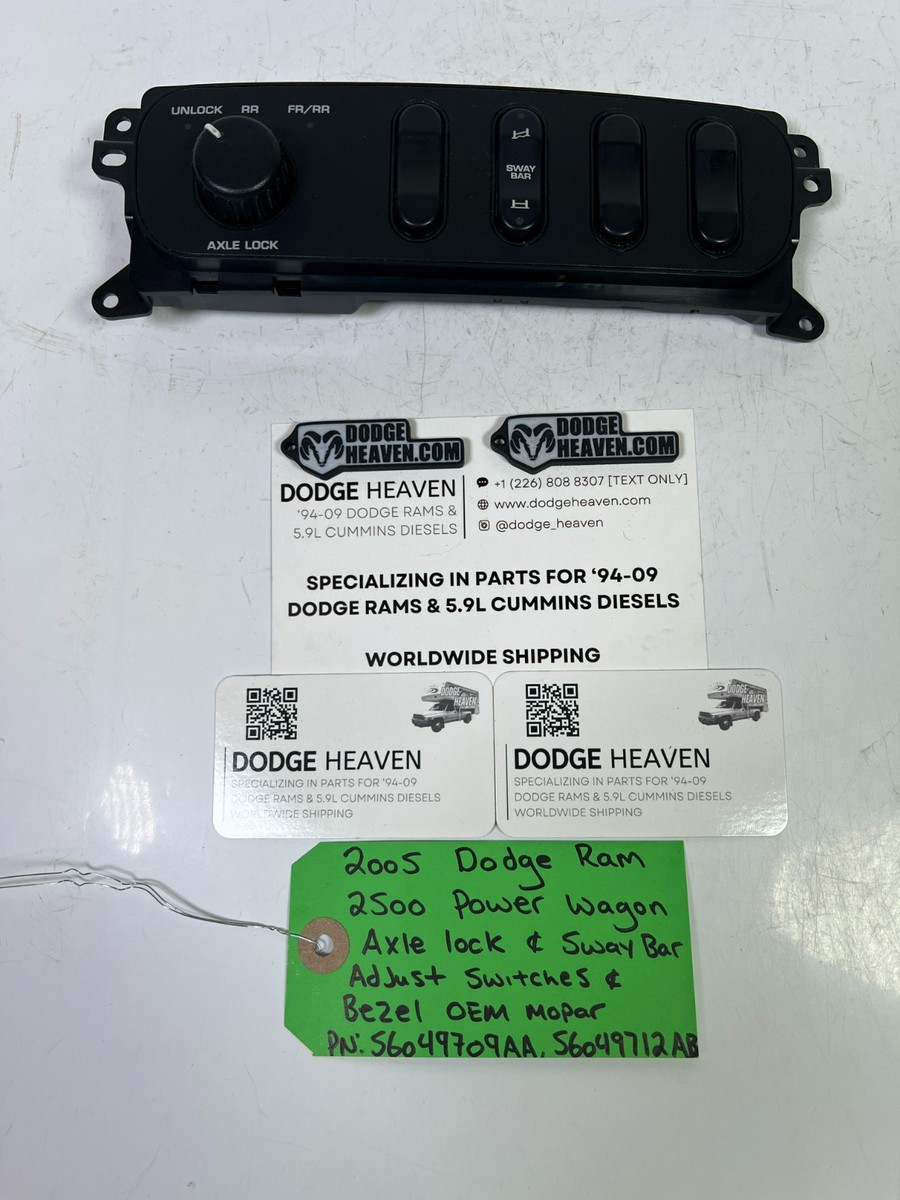 2005 Dodge Ram 2500 Power Wagon Axle Lock & Sway Bar Adjustment