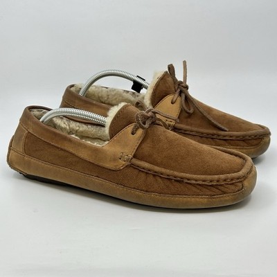 Ugg Men's Byron Suede Wool Slip On Moc. Loafer Slipper Size 9