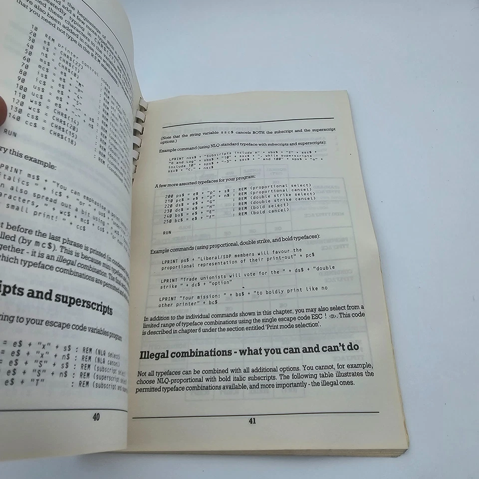 Amstrad DMP 3000 Dot Matrix Printer Manual PC Compatible User Guide - Image 2 of 3