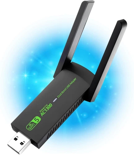 1300Mbps USB WIFI Adapter Wireless Network Dongle Dual Band 5G Bluetooth
