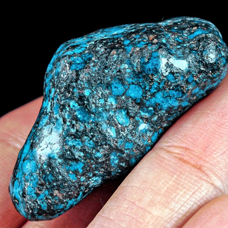 72.6Ct Smoky Blue Turquoise Associated Mineral Polished Nugget Specimen UPKX315