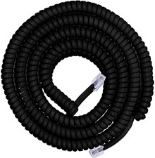 Power Gear Coiled Telephone Cord, 4 Feet Coiled, 25 Feet Uncoiled, Phone Cord Wo