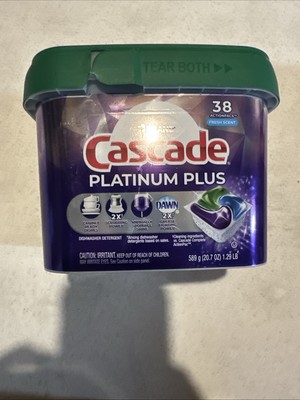 Cascade Platinum Plus ActionPacs Fresh Scent 38 Count