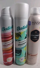 Batiste Volumizing Dry Shampoo,Original, Hask Coconut Oil Dry Shampoo, 3 Pk. S3