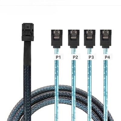 SuitableFor SFF-8643 to4 SATA server internal storage hard disk high-speed cable