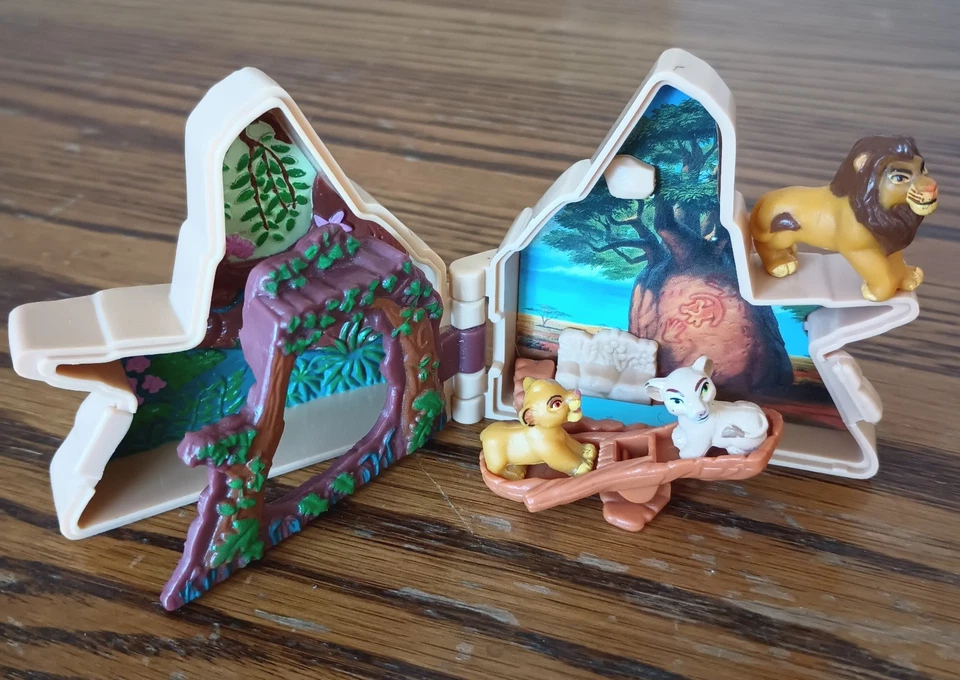 Lote de 16 juguetes vintage Disney Lion King (algunos Burger King y 1 tipo polly pocket) Foto 2 de 4