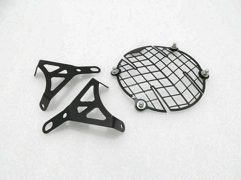 Ajuste para Royal Enfield Interceptor 650 - "Rejilla de faros de acero inoxidable" Foto 2 de 4
