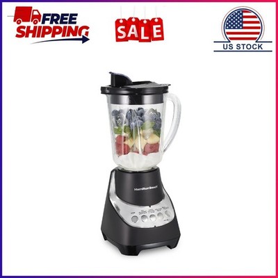 Hamilton Beach Wave Action Smoothie Blender, 48 oz Glass Jar 800 W 12-Function C