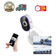 1080p Wi-Fi Security Camera with Motion Detection & Two-Way Audio for Indoor Use