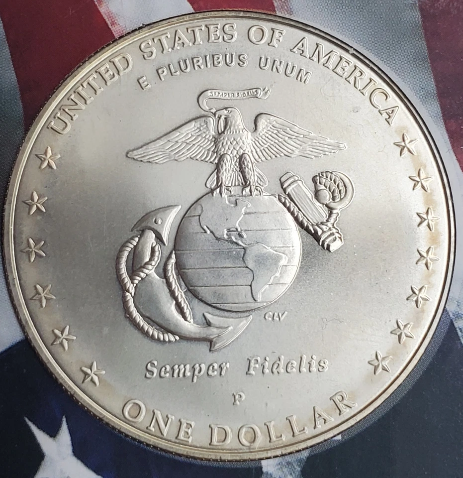 2005 P Marines Commemorative Dollar - US Mint - Image 3 of 4