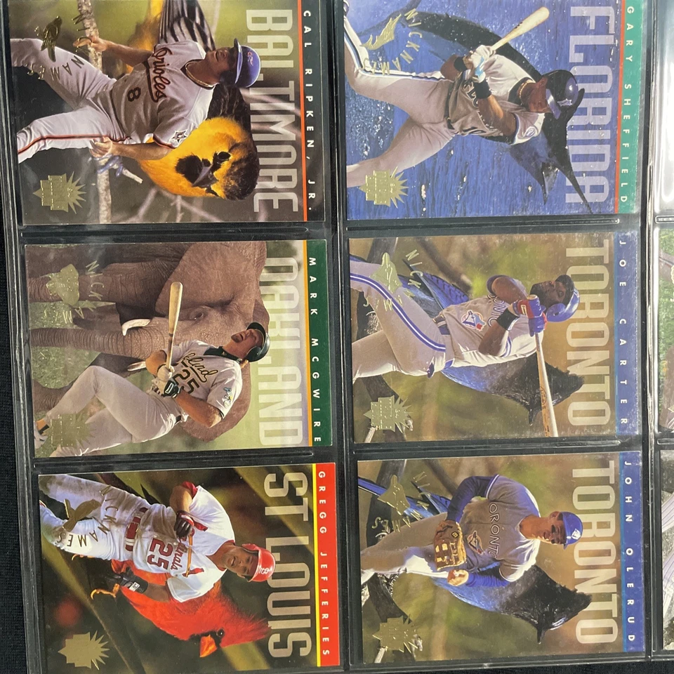 Juego completo de 8 cartas Donruss Triple Play Nicknames 1994 HOFers Foto 2 de 4