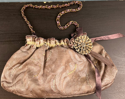 Vintage Accessoire Y2K Schultertasche bestickt Mesh 
