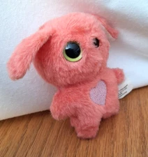 Scruff a Luvs Baby Bunny Rabbit Pink Heart 4” 2018 Moose Toys Preowned
