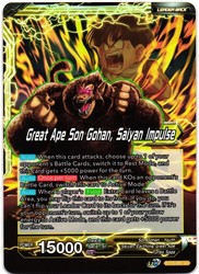 Great Ape Son Gohan (Saiyan Impulse) BT15-091 Saiyan Showdown Dragon Ball Super TCG