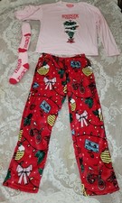 Women's Netflix Stranger Things 3 Pc Pajama Sleep Set Size XS 0-2 very soft