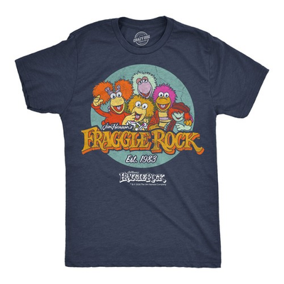 #ad Mens Funny T Shirts Fraggle Rock Logo Retro Jim Henson Tee For Men $13.10
