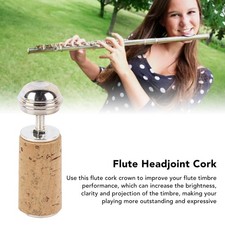 Flute Cork Replacement Headjoint Cover Crown Cleaning Rod Repair Part Access ABE