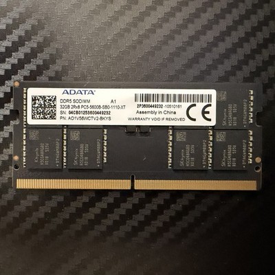 ADATA 32GB DDR5-5600 SODIMM Laptop Memory PC5-5600B 2Rx8 Tested | eBay