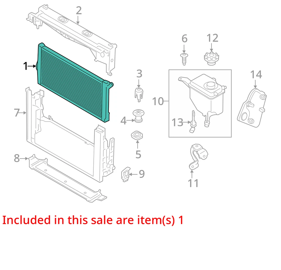 (LOCAL PICKUP ONLY) Radiator Main RWD Fits 10-17 BMW 535i GT 2059104 - Image 3 of 4