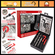 M10x1.25 Thread Repair Kit - HSS Drill Helicoil Metric Tool for Stripped Threads