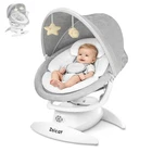 Motion Detection Baby Swing 5 Speeds 3 Modes 25 lbs White