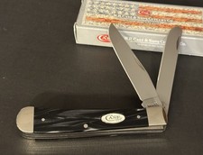 🔥 2022 Case Xx Sparxx 10254 Black Pearl Kirinite Smooth Trapper Pocket Knife