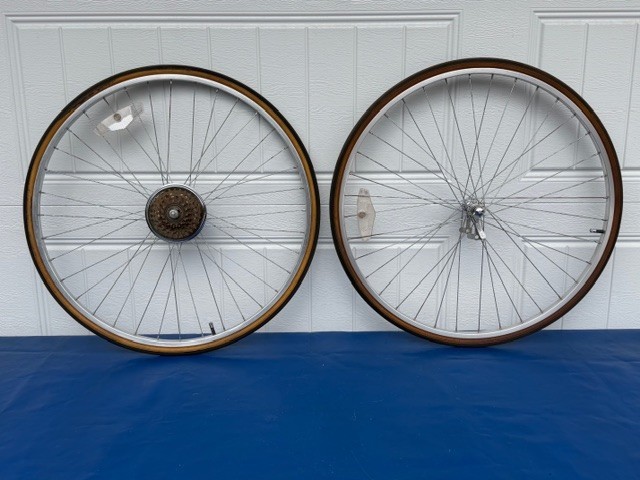 Vtg Set 27" x 1 1/4 Araya Road Bike 6 Speed Rims Tires Front