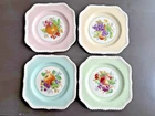 Johnson Bros Vintage Fruit Plates Set of 4 Pastel Dessert Plates England