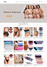 Women's Panties Store, DropShipping Affiliate Website, Free Hosting Products