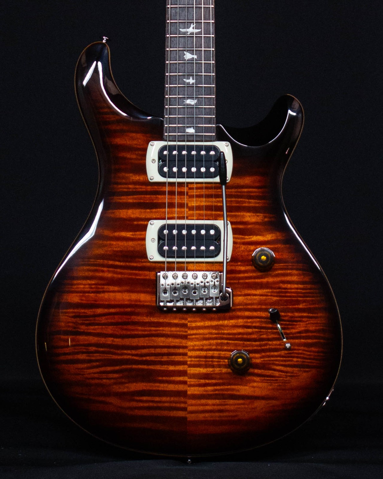 PRS SE Custom 24, Black Gold Sunburst