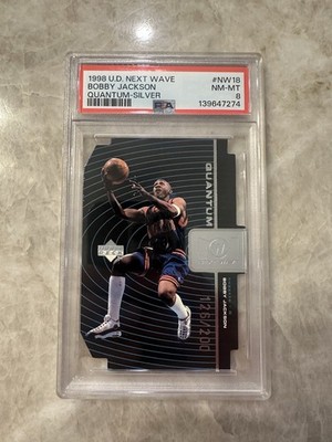1998 Upper Deck Next Wave Silver Quantum Die-Cut /200 Bobby Jackson PSA 8 NM-MT