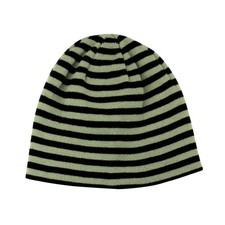 Reversible Winter Knit Striped Cuffless Skull Cap Beanie