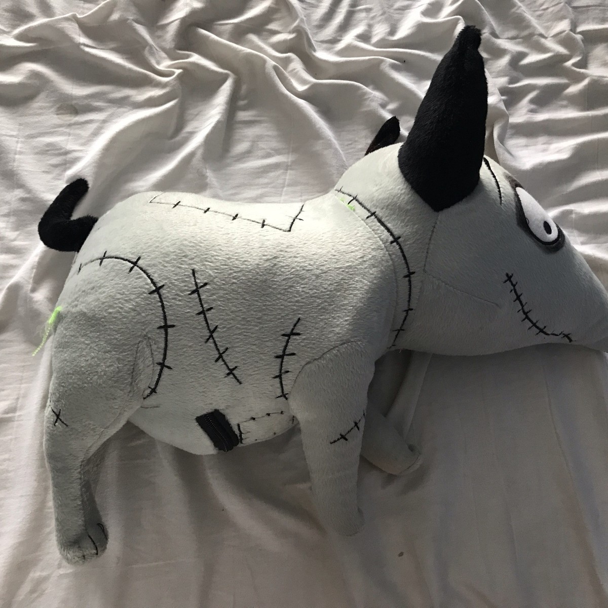 Frankenweenie Plush Bookbag Zippered Bag Disney Tim Burton