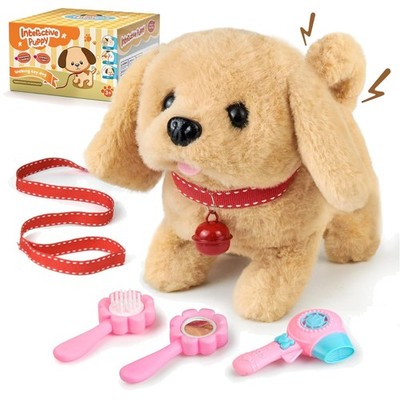 Interaktiver Elektronischer Hund Spielzeug mit Leine -  für Kinder 3-7 Jahre