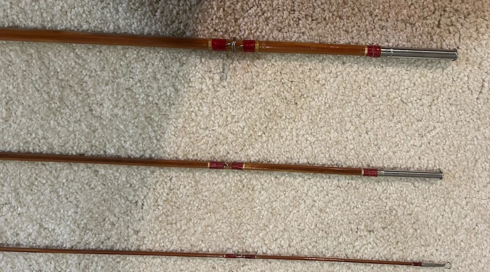 Bayshore (Bruce Tackle Portland) Split Bamboo 8’ 6wt 3 Piece Fly Rod - Image 4 of 4