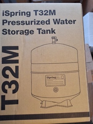 New iSpring T32M Pressurized Water Storage Tank with Ball Valve  Reverse Osmosis
