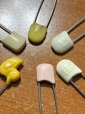 PINS: Diaper Safety, Plastic Latch, Lot of 6, Vintage