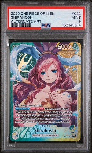 Shirahoshi (Alternate Art) graded PSA 9 for sale on eBay