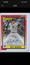 2025 Topps Series 2 - 1990 Topps Baseball Autographs Will Warren #90B2-WWA (RC)