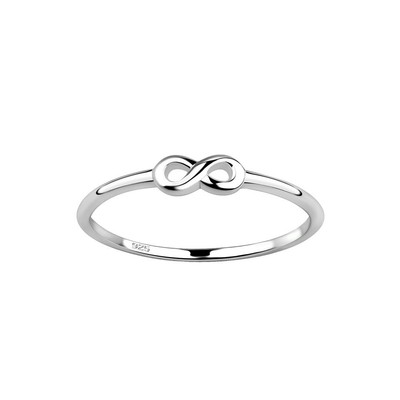 Zierlicher Ring Infinity aus Sterling Silber 925 Verlobungsring Geschenk