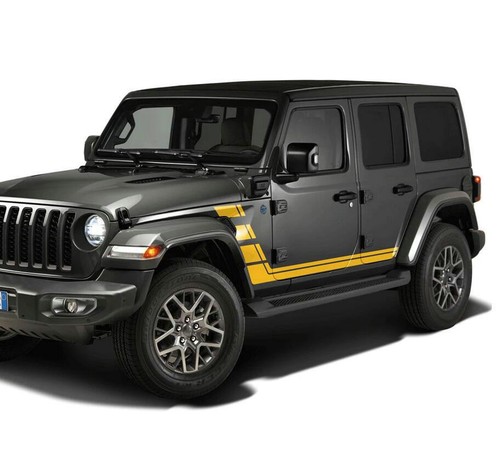 For Jeep All Models Car Sticker 2 PCS Graphics Side Sport Stripes Vinyl Decals - Imagen 3 de 12