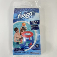 H2o Go Pool Play Game Center Basketball & Rings Inflatable Swimming Pool Toy